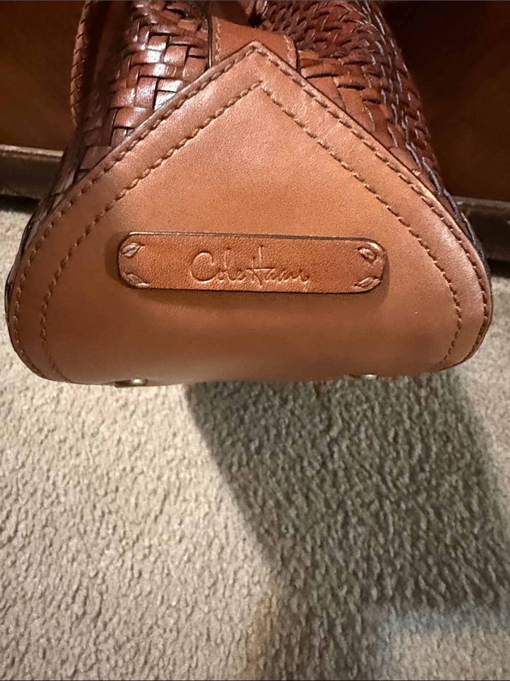 Cole Haan Genevieve Optical
Weave Tan Leather Hobo
Shoulder Bag Handbag - Picture 10 of 10